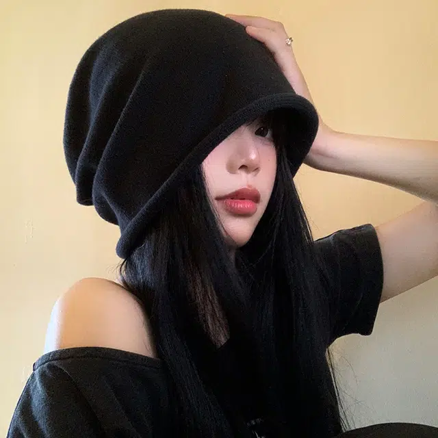 无限兔 堆堆帽冬季护耳帽上班通勤针织帽子毛线百搭加厚保暖雷锋帽简约 腈纶 冷帽绒线帽 男女同款情侣款