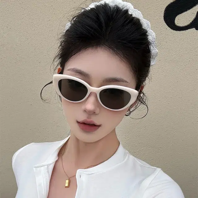无限兔 高级感复古窄框好看出片街拍防紫外线 太阳眼镜 男女同款情侣款