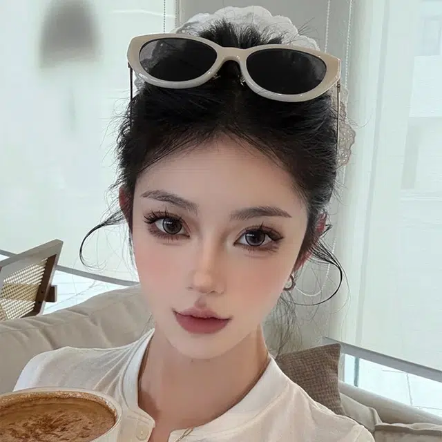 无限兔 高级感复古窄框好看出片街拍防紫外线 太阳眼镜 男女同款情侣款