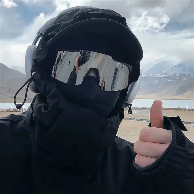 【户外运动】 无限兔 复古超大框登山滑雪防风护目镜炫彩水银墨镜防晒防紫外线连体百搭 太阳眼镜 男女同款情侣款