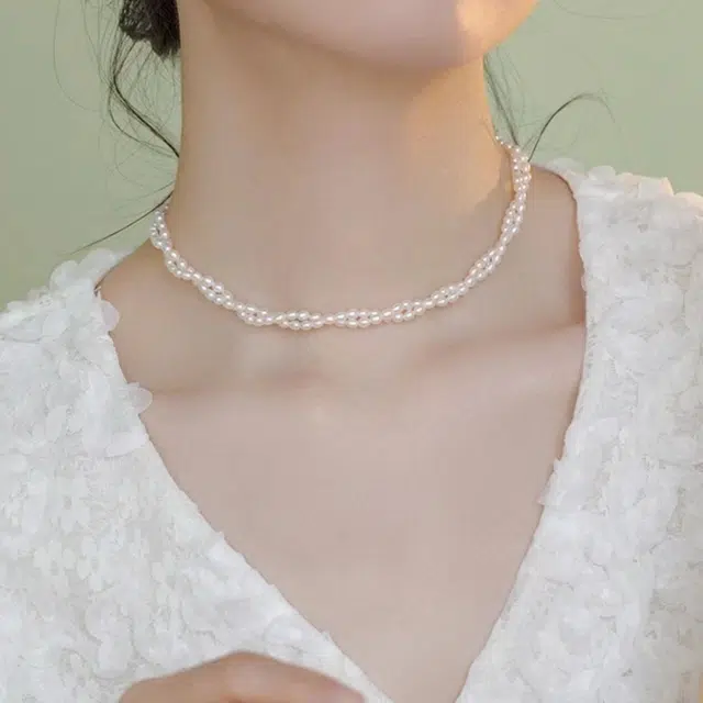 春芝朵 法式复古百搭简约锁骨链 珍珠 项链 女款