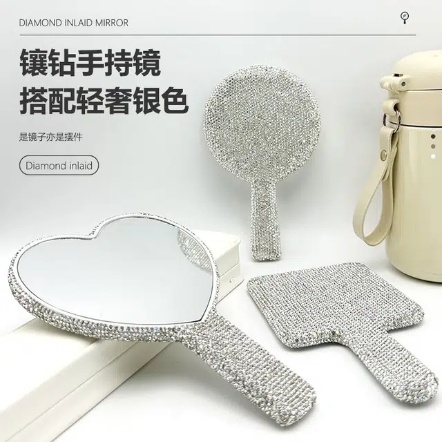 计轩 欧式公主手持镜子 可爱随身