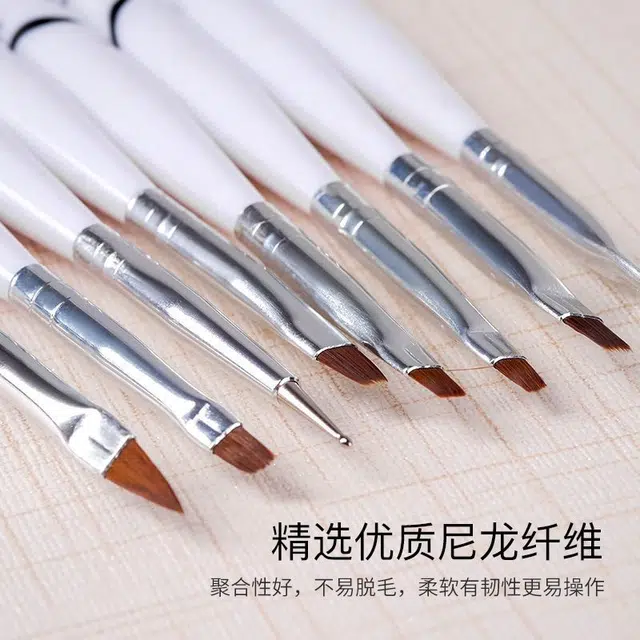计轩 斑马水晶点钻彩绘画花扇形美甲笔 新手练习