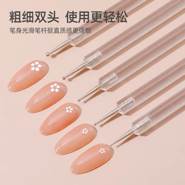 计轩 美甲点钻笔点花勾边波点双头点珠笔 美观方便