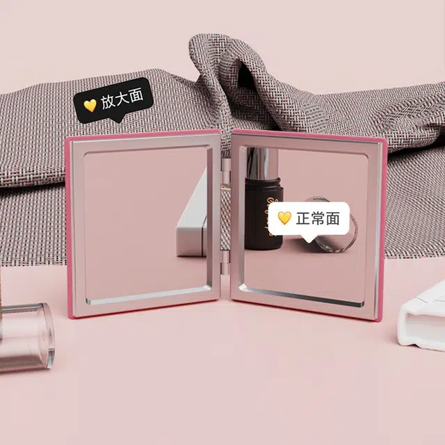 计轩 别烦美女化妆镜 便携补妆手持折叠