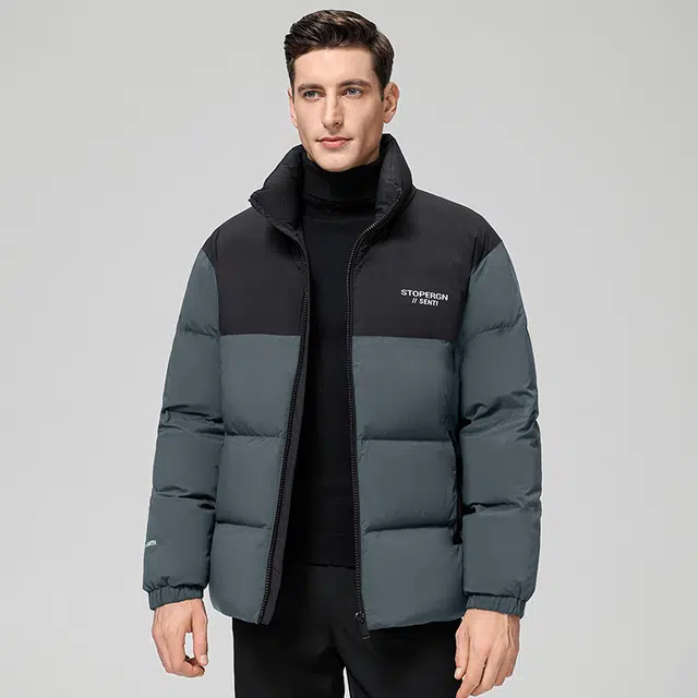 雅鹿 保暖加厚中年商务休闲羽绒服 男款