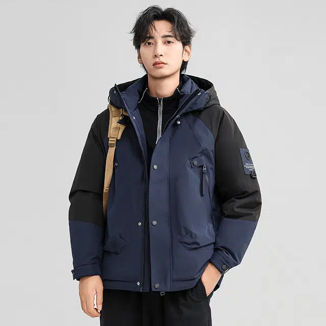 雅鹿 【许凯代言】 户外运动山系中长款加厚防寒防泼水冲锋衣外套羽绒服 男女同款