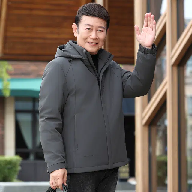 雅鹿 户外运动防风防水商务休闲装轻奢保暖抗风防寒外套羽绒服 男款