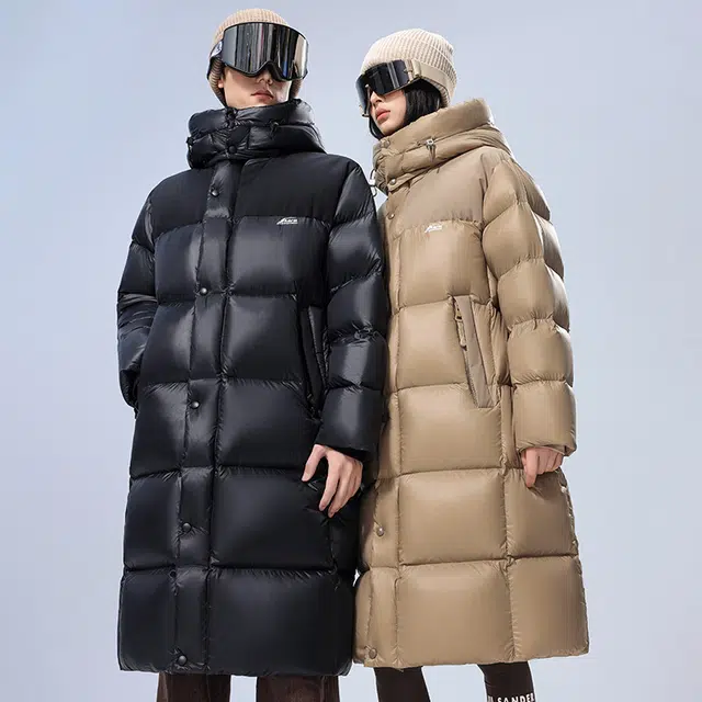 雅鹿 加厚连帽户外长袖羽绒服 男女同款