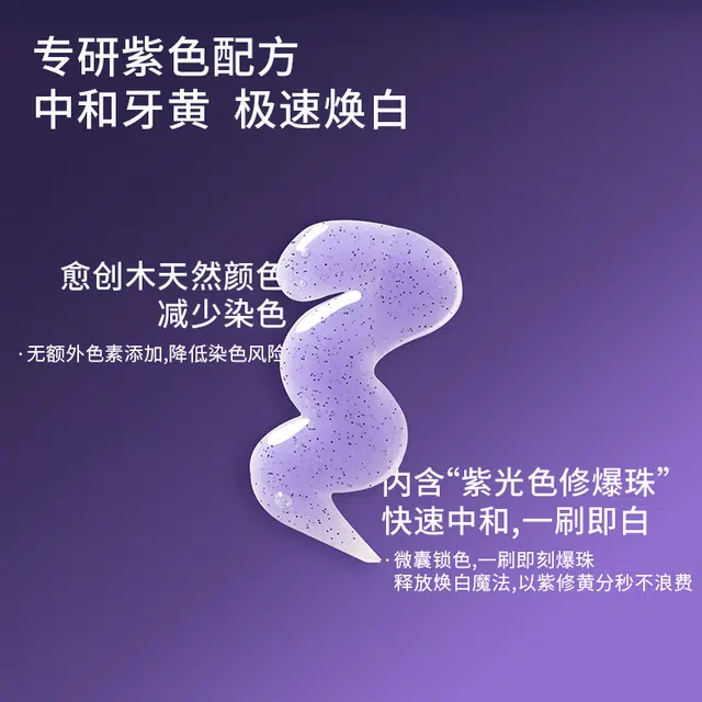 白惜 光感色修美白牙膏 清新口气牙周护理防蛀护齿清洁