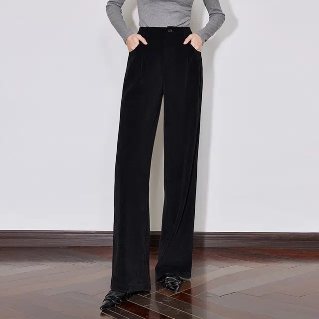 初语 口袋通勤简约休闲裤 女款