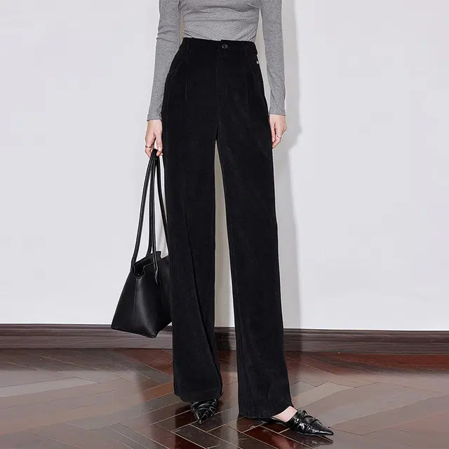 初语 口袋通勤简约休闲裤 女款