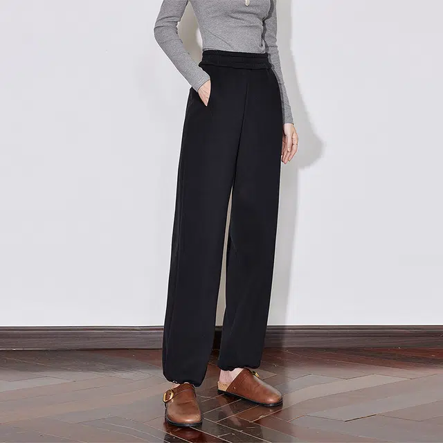 初语 口袋简约通勤休闲裤 女款