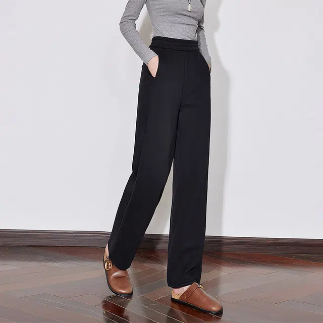 初语 口袋简约通勤休闲裤 女款