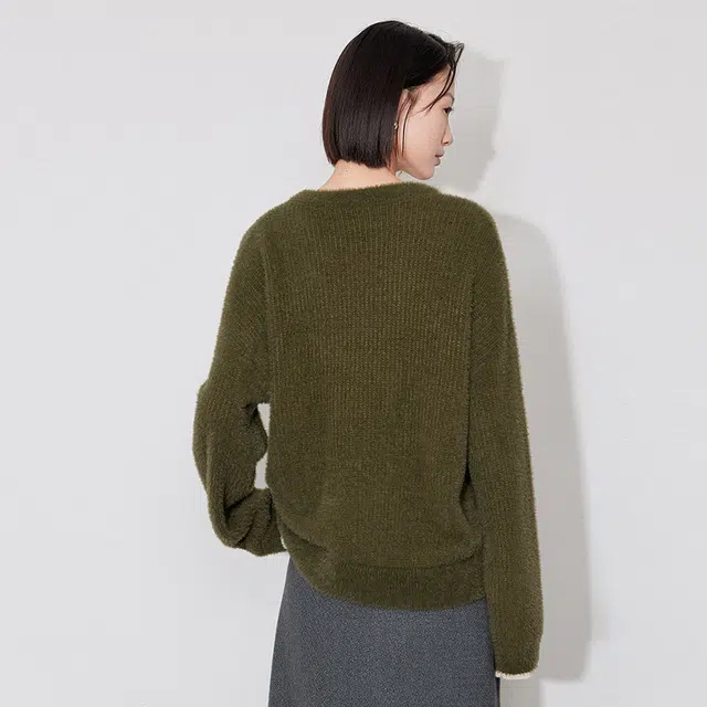 初语 假两件舒适长袖毛衣 女款