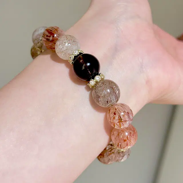 翠雅金楼 事业运爆棚黑金超七 大颗粒吸金体八方来财招财金霸大综合 转运提升自信释放压力#好运天然 多色水晶 手串 男女同款情侣款