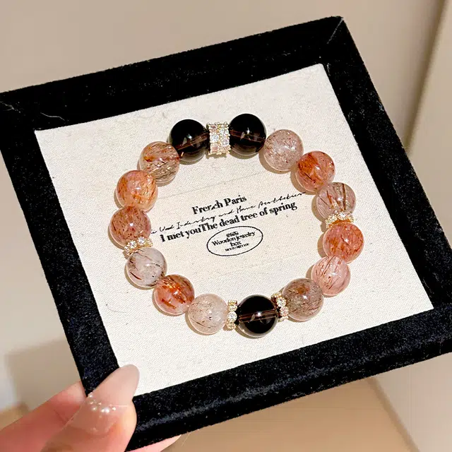 翠雅金楼 事业运爆棚黑金超七 大颗粒吸金体八方来财招财金霸大综合 转运提升自信释放压力#好运天然 多色水晶 手串 男女同款情侣款