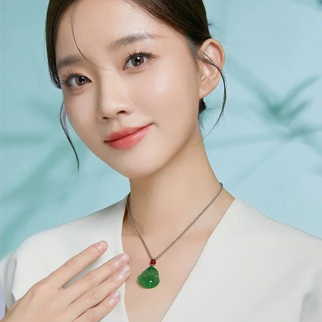 翠雅金楼 新中式国风国潮转运 气质款 玉髓 玉石吊坠 男女同款情侣款 玉髓
