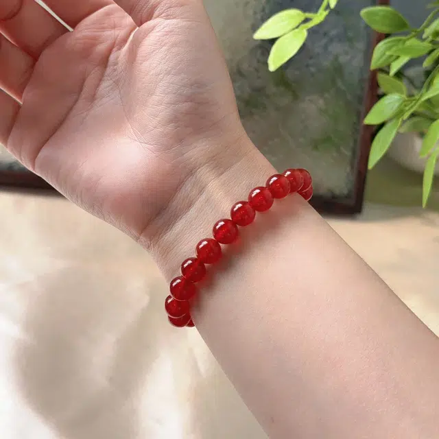 翠雅金楼 新中式复古国潮民族风招财纳福时来运转紫晶转运珠串珠手饰 精致简约日常百搭通勤腕饰#好运天然 玛瑙 手串 女款