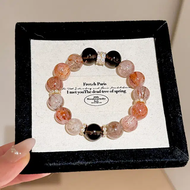 翠雅金楼 事业运爆棚黑金超七 大颗粒吸金体八方来财招财金霸大综合 转运提升自信释放压力#好运天然 多色水晶 手串 男女同款情侣款