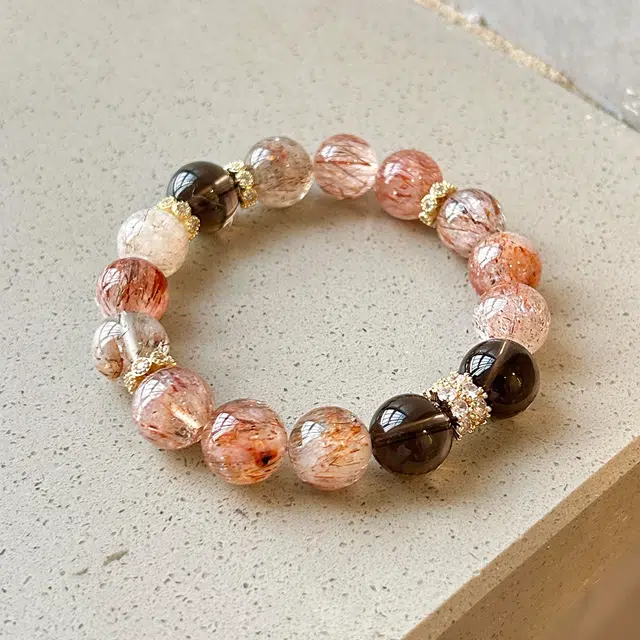 翠雅金楼 事业运爆棚黑金超七 大颗粒吸金体八方来财招财金霸大综合 转运提升自信释放压力#好运天然 多色水晶 手串 男女同款情侣款