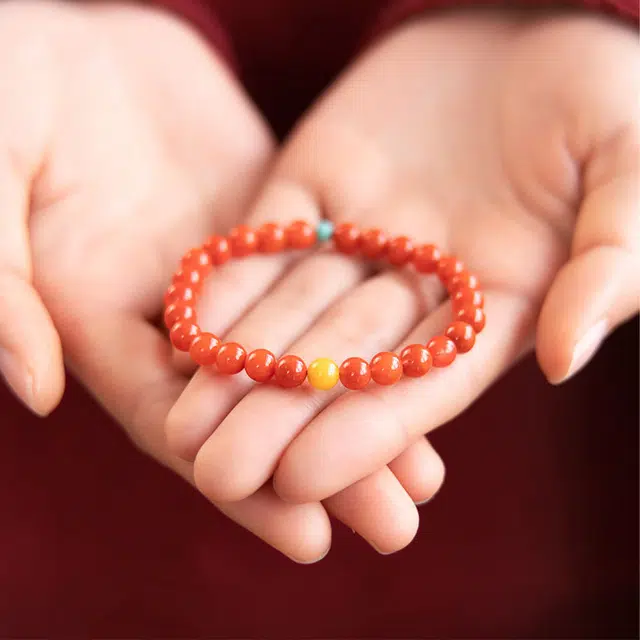 翠雅金楼 新中式满肉柿子手饰 国风转运珠温婉大气如意水逆退散能量满满 通勤百搭气质优雅#好运 玛瑙 手串 男女同款情侣款
