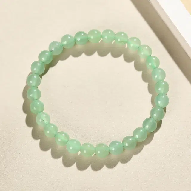 翠雅金楼 新中式 国风清新绿 单圈珠串  百搭简约 东陵玉 手串 男女同款情侣款