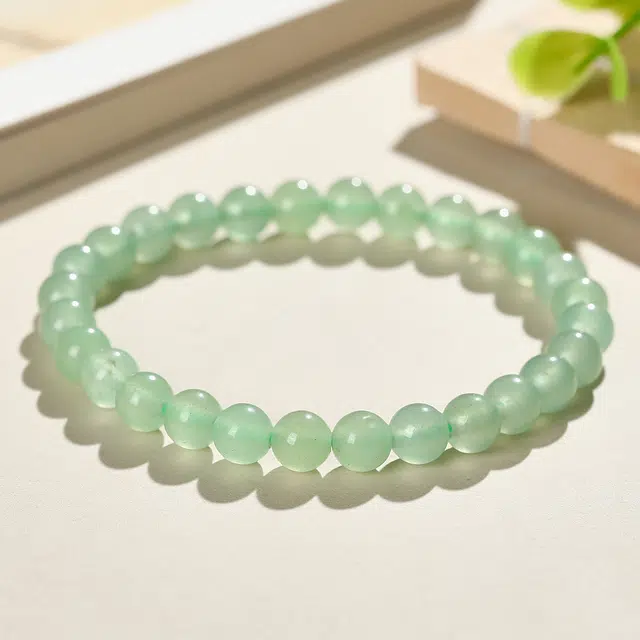 翠雅金楼 新中式 国风清新绿 单圈珠串  百搭简约 东陵玉 手串 男女同款情侣款