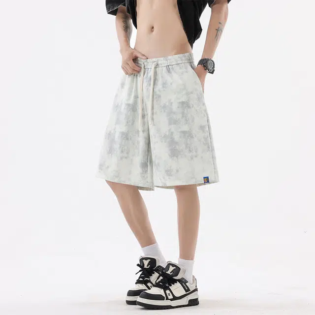 巴塞罗那足球俱乐部 美式高街风薄款五分嘻哈街头潮牌宽松透气潮牌休闲短裤 男女同款