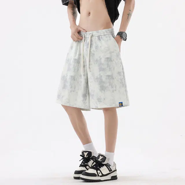 巴塞罗那足球俱乐部 美式高街风薄款五分嘻哈街头潮牌宽松透气潮牌休闲短裤 男女同款