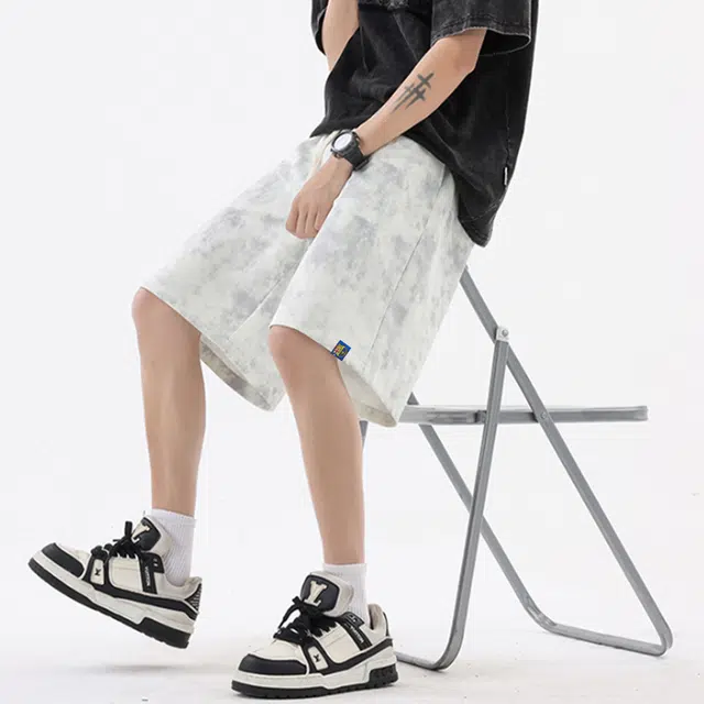 巴塞罗那足球俱乐部 美式高街风薄款五分嘻哈街头潮牌宽松透气潮牌休闲短裤 男女同款