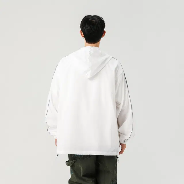 巴塞罗那足球俱乐部 轻薄户外纯色凉感连帽拉链长袖基础简约款撞色字母印花骑行徒步通勤百搭 超轻透气速干防虫防晒服 男女同款