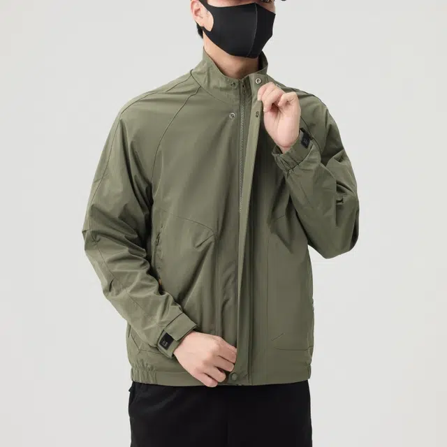 羽浅 潮牌美式立领工装外套春秋季高级感休闲上衣服时尚百搭夹克 男款