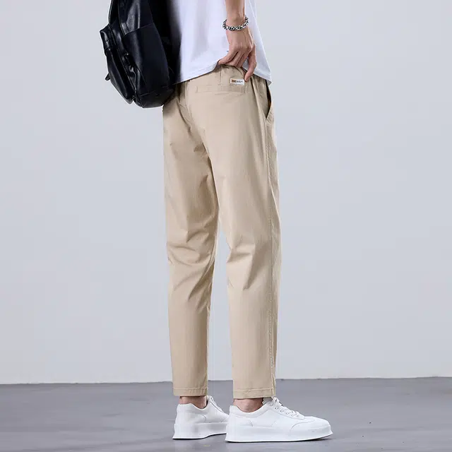 羽浅 速干透气九分裤薄款小直筒修身百搭运动裤日常基础款休闲裤 男款