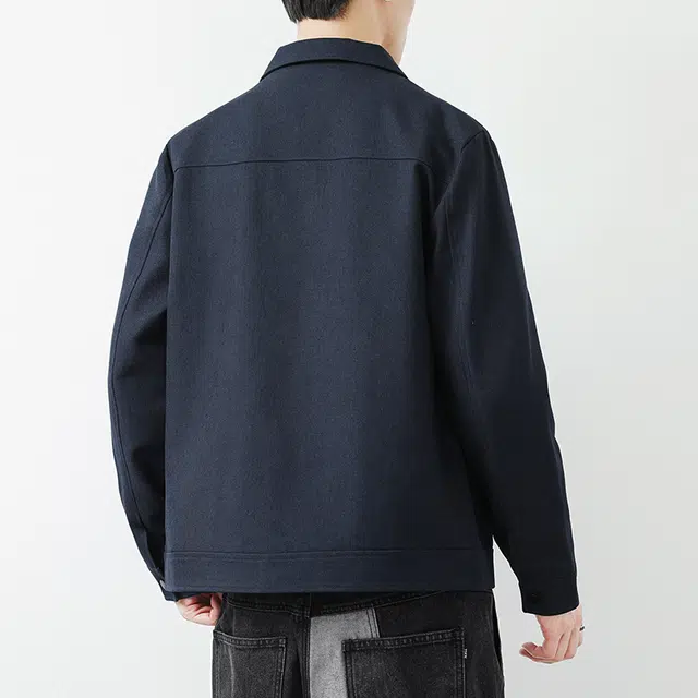 羽浅 春秋季潮牌美式休闲百搭工装外套时尚翻领开衫上衣服夹克 男款