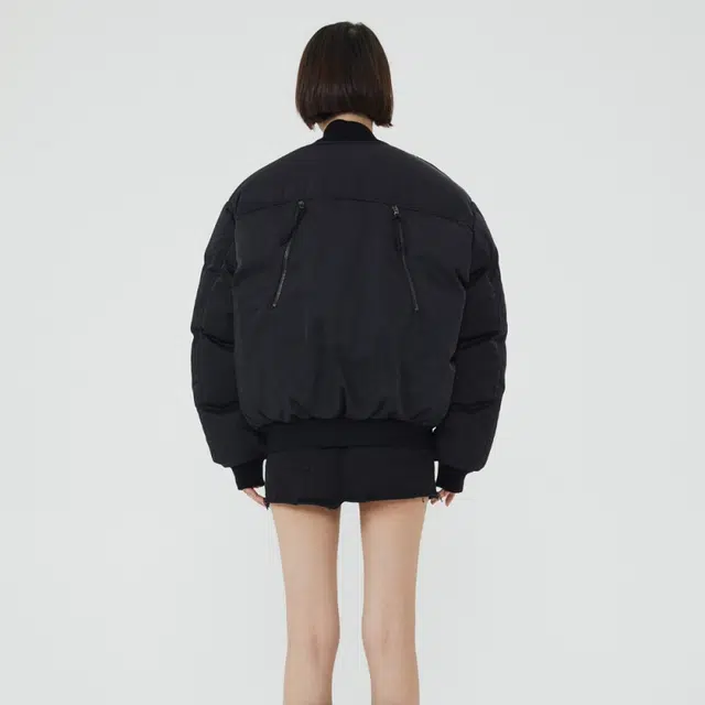 水中花 原创小众设计感飞行员合身纯色气质棉服 男女同款