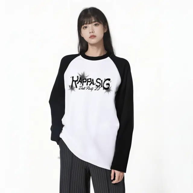 水中花 长袖宽松休闲百搭别致叠穿卫衣 男女同款