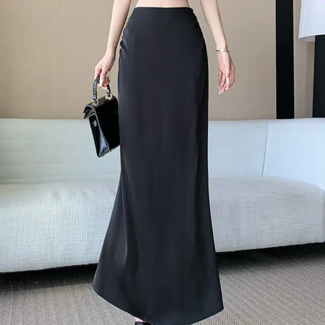 水中花 百搭简约通勤时尚休闲长裙 女款
