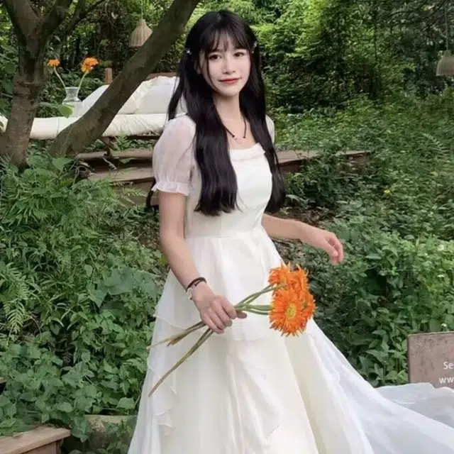 水中花 通勤时尚舒适简约百搭短袖连衣裙 女款