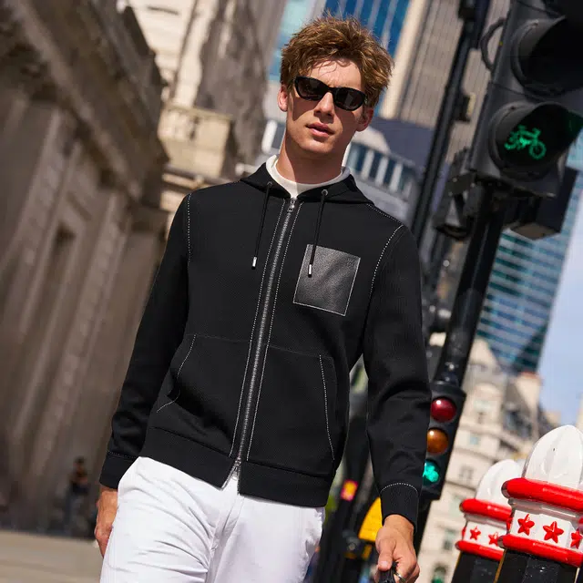 Mr. Bu Colorblock Hoodie Jacket