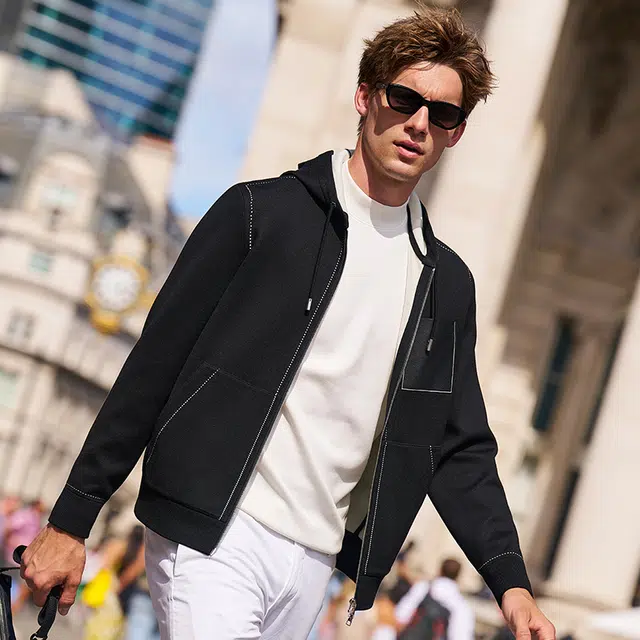 Mr. Bu Colorblock Hoodie Jacket