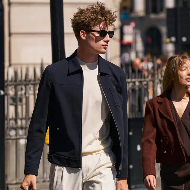 布先生 翻领牛仔款秋季纯色工装常规标准机能风夹克 男款