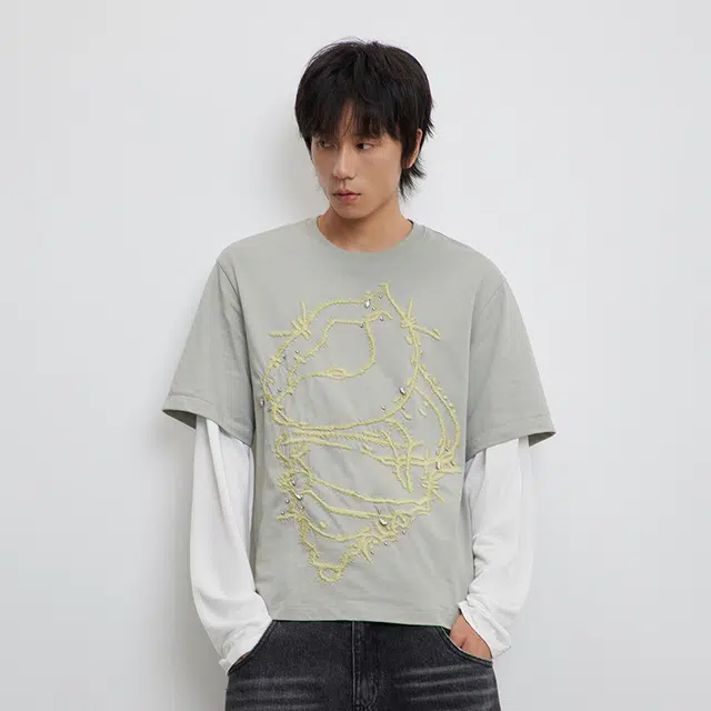 CONP Conch Embroidery Long T-shirt T