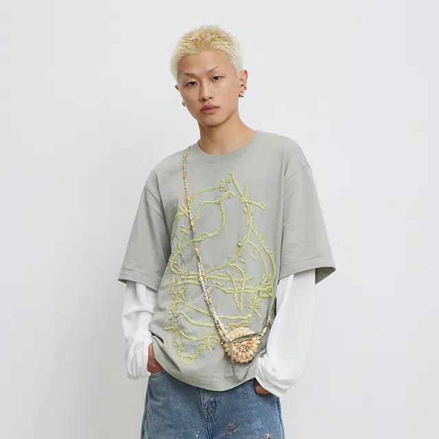 CONP Conch Embroidery Long T-shirt T