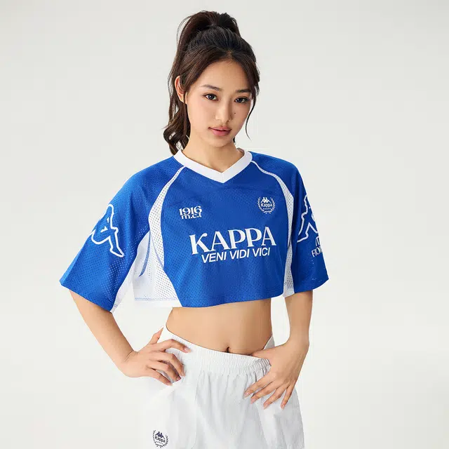 Kappa V-Neck Breathable Letter Tee