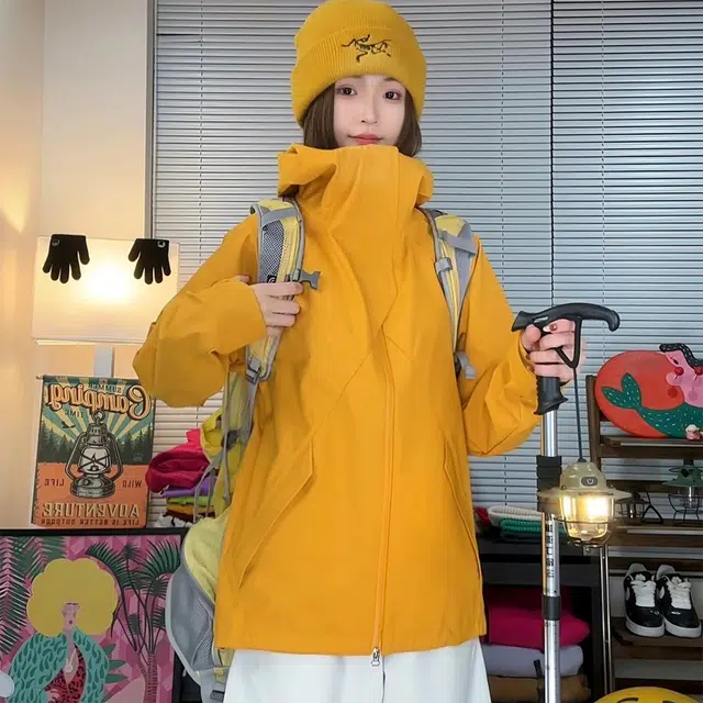 唐启 多巴胺穿搭美式机能外套户外骑行运动三防登山服斜切夹克 男女同款