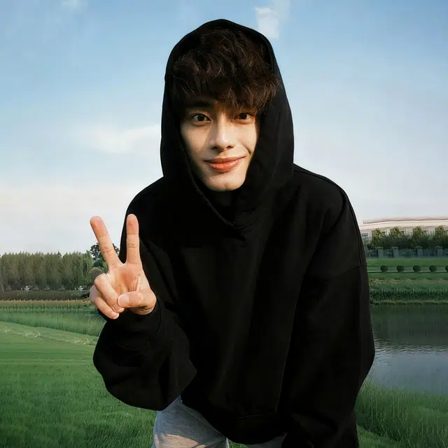 唐启 美式高街叠穿外套春秋季潮牌重磅硬挺连帽衫山东即墨卫衣 男女同款