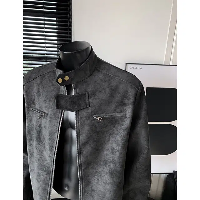 唐启 美拉德美式复古立领巴恩风夹克外套 男女同款