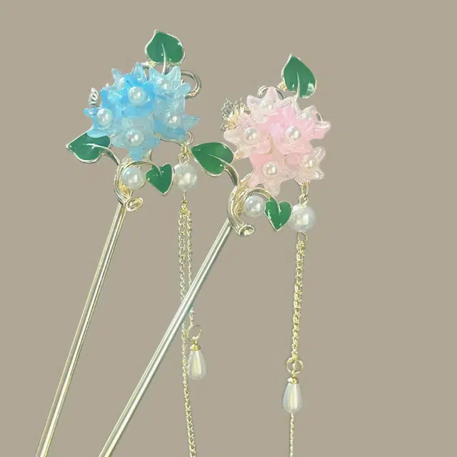 【花团锦簇】 指尖瑰宝 花朵发饰中式高级复古感头饰发钗流苏步摇汉服旗袍配饰好运降临美丽动人惊艳四座 镀银 发簪 女款