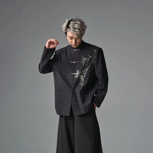 拾个壹先生 简约休闲纯色口袋宽松日常百搭设计感西装 男女同款